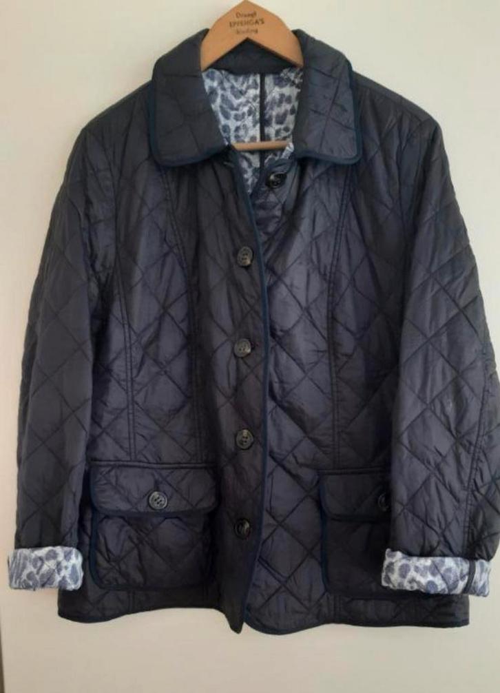 Blauw  gewatteerde jasje van Basler- Maat 42, Kleding | Dames, Jasjes, Kostuums en Pakken, Zo goed als nieuw, Jasje, Maat 42/44 (L)