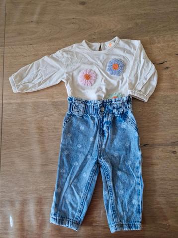 Leuke set: Shirt en broekje maat 62/68 beschikbaar voor biedingen