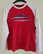 Jack & Jones shirt M lange mouwen Insbruck 1976 print zgan, Maat 48/50 (M), Ophalen of Verzenden, Zo goed als nieuw, Rood