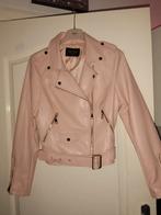 Dames biker jas S/m roze, Kleding | Dames, Jassen | Zomer, Ophalen of Verzenden, Zo goed als nieuw, Maat 38/40 (M), Zwart