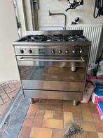 Smeg 5 pits fornuis oven 80 breed, Witgoed en Apparatuur, Fornuizen, 60 cm of meer, 5 kookzones of meer, Hete lucht, Vrijstaand