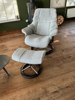 Stressless fauteuil, Ophalen, Zo goed als nieuw, 75 tot 100 cm, Stof