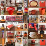 Oranje jaren 70 vintage spullen keuken slaapkamer mancave, Verzamelen, Retro, Ophalen of Verzenden, Huis en Inrichting