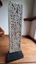 Toraja panel on stand, kunst, beeld, hout, Antiek en Kunst, Ophalen