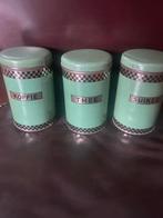 Oude blikken koffie thee suiker, Antiek en Kunst, Antiek | Emaille, Verzenden