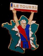 Le Tour 93 pin- groen-blauw-rood emaille, Verzamelen, Ophalen of Verzenden, Nieuw, Sport, Speldje of Pin