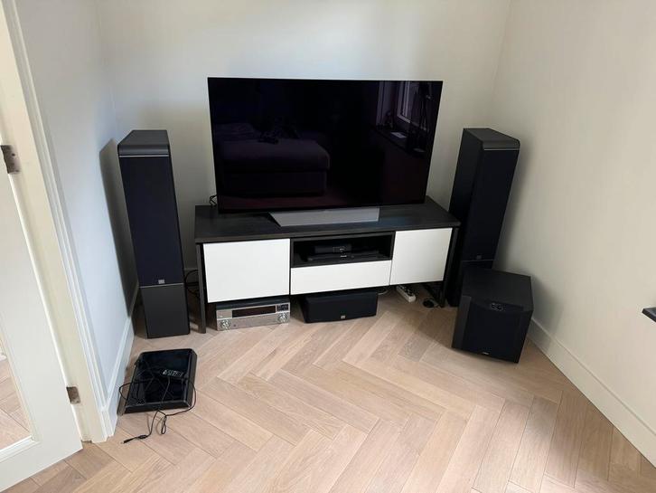 Tv meubel Xooon eiken & mdf, Huis en Inrichting, Kasten | Televisiemeubels, Zo goed als nieuw, Minder dan 100 cm, 25 tot 50 cm