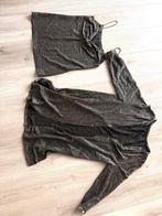Handgemaakte Feestelijke Set - Top & Jasje (uniek ontwerp), Verzenden, Zo goed als nieuw, Maat 38/40 (M), Overige kleuren