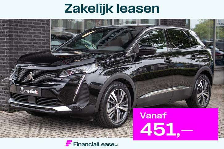 Peugeot 3008 1.6 plug-in Hybrid 195 Allure - Ruime, zuinige, Auto's, Peugeot, Bedrijf, Lease, Financial lease, ABS, Achteruitrijcamera