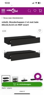 Kaptafel/make up tafel zwevend voor aan de muur, Huis en Inrichting, Tafels | Kaptafels, Ophalen, Zo goed als nieuw, Hout, Minder dan 100 cm