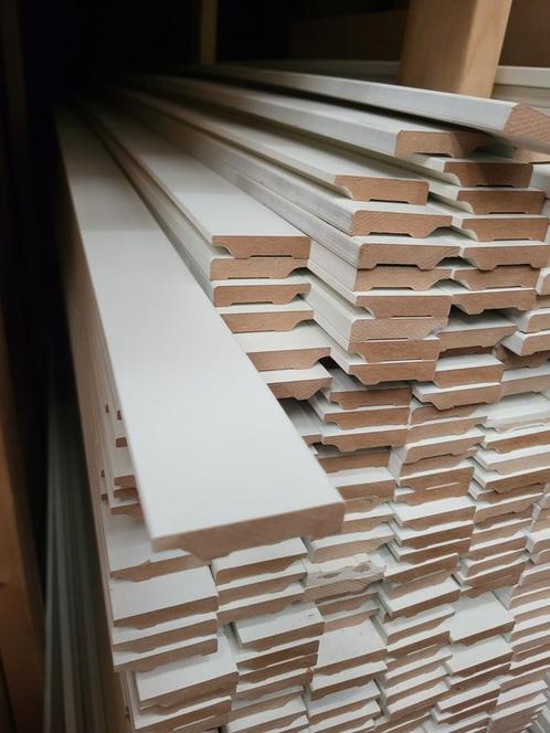 16x55mm plinten semi wit 240cm lang STUNTAANBIEDING!, Doe-het-zelf en Verbouw, Plinten en Afwerking, Nieuw, Plinten, Mdf, 200 tot 250 cm