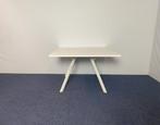 Vergadertafel Voortman, wit blad, wit frame, 120 x 120 cm., Huis en Inrichting, Ophalen, Gebruikt