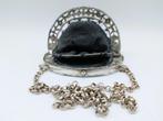 Zilveren beursbeugel met jasseronketting, 1855, Verzenden, Zilver