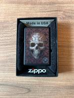 Zippo Aansteker met Doodskop Design, Ophalen of Verzenden, Zo goed als nieuw, Aansteker