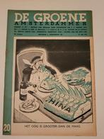 Spotprent door Jordaan op cover De Groene Amsterdammer, 1935, Boeken, Tijdschriften en Kranten, Ophalen of Verzenden, Gelezen