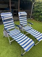 Kampeerstoelen, tafel en krukjes staat., Caravans en Kamperen, Kampeeraccessoires, Ophalen, Gebruikt