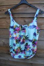 Tankini blauw bloem Lascana mt 40 C Cup, Kleding | Dames, Badmode en Zwemkleding, Lascana, Blauw, Zo goed als nieuw, Badpak