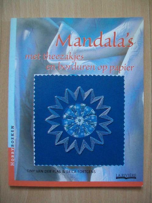 Mandala's met theezakjes en borduren op papier van der Plas, Hobby en Vrije tijd, Theezakjes, Boek, Ophalen of Verzenden