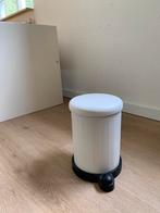 Ikea pedaalemmer Toftan stevig metaal wit 4 liter, Ophalen, Zo goed als nieuw, Kunststof, Minder dan 50 cm