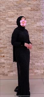 Premium zwarte avondjurk met kralen - Maat 38-40, Kleding | Dames, Jurken, Ophalen of Verzenden, Zo goed als nieuw, Maat 38/40 (M)