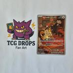 Team Rocket's Meowth 203/182 Destined Rivals, Ophalen of Verzenden, Zo goed als nieuw, Losse kaart