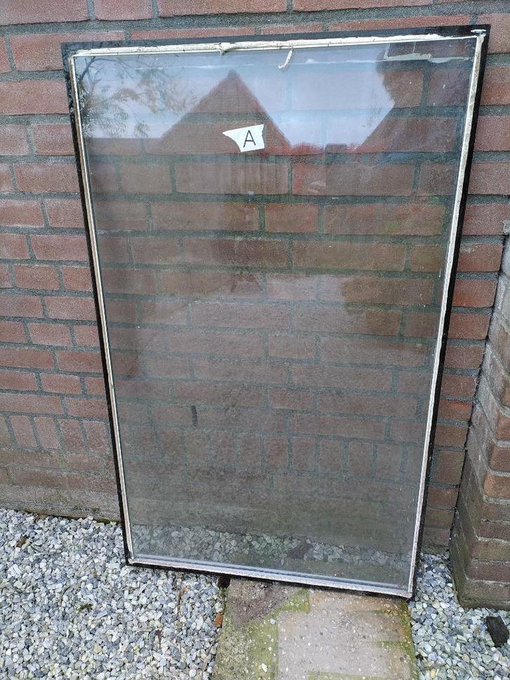 ramen, Doe-het-zelf en Verbouw, Glas en Ramen, Gebruikt, Gevelraam of Ruit, Minder dan 80 cm, Dubbelglas, Ophalen
