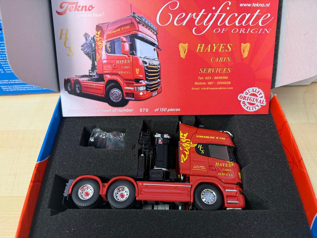Tekno 1:50 Hayes Scania R, Verzenden, Nieuw, Bus of Vrachtwagen, Tekno