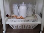 servies theepot koffiepot melkkan vintage brocante, Ophalen, Overige typen, Zo goed als nieuw, Overige stijlen