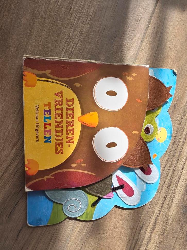 Dieren-Vriendjes Tellen - Veltman Uitgevers, Boeken, Kinderboeken | Baby's en Peuters, Gelezen, 1 tot 2 jaar, Uitklap-, Voel- of Ontdekboek