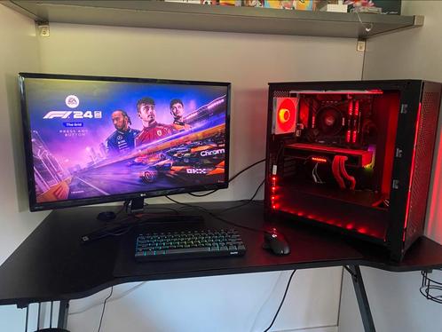 AMD gaming pc, Computers en Software, Desktop Pc's, Zo goed als nieuw, 4 Ghz of meer, SSD, 16 GB, Met videokaart, Gaming, Virtual Reality