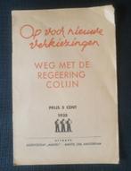 1935 / Kommunistische brochure - Weg met de regering Colijn, Boeken, Ophalen of Verzenden, Gelezen, Politiek en Staatkunde, Nederland
