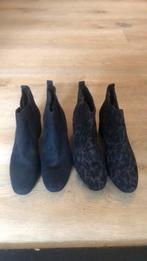 suede laarsjes, maat 38 blauw en tijgerprint, Marco tozzi, Blauw, Lage of Enkellaarzen, Marco Tozzi, Ophalen of Verzenden