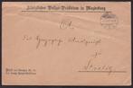 Brief uit Duitsland van Politie in Maagdenburg, 1901, Verzenden, Brief