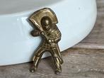 Vintage kleine bronzen beeldje ridder / Japanse Samurai., Ophalen