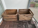 Houten vintage kratten - set van 2, Ophalen, Gebruikt, 50 tot 100 cm, Minder dan 50 cm