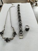 Prachtige antieke zilveren teka theodor klotz, Verzenden, Zilver, Armband