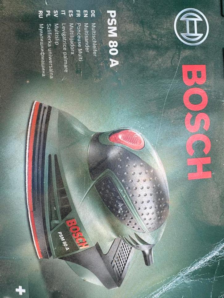 Bosch PSM 80 A Multischuurmachine, Doe-het-zelf en Verbouw, Gereedschap | Schuurmachines, Gebruikt, Overige typen, Minder dan 600 watt