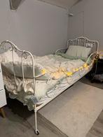 Antiek Frans bed met matras 190x80, Ophalen of Verzenden