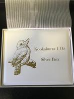 Verzamelbox hout wit Kookaburra 1 oz munten, Zilver, Ophalen of Verzenden