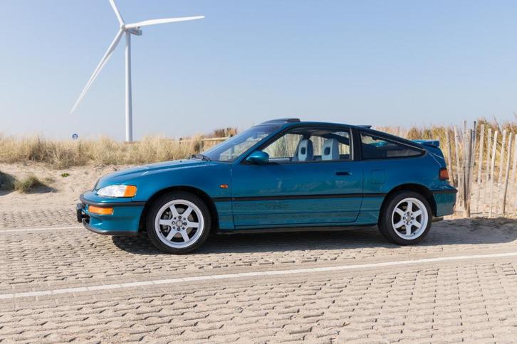 Honda CRX 1.6 I Vtec U9 1990 Blauw, Auto's, Honda, Particulier, CRX, Alarm, Centrale vergrendeling, Elektrische ramen, Lichtmetalen velgen