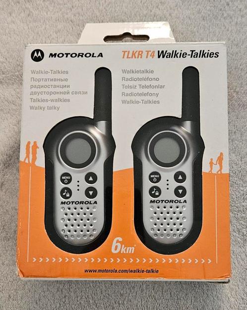 Motorola t4 set in goede  toestand., Telecommunicatie, Portofoons en Walkie-talkies, Zo goed als nieuw, Portofoon of Walkie-talkie