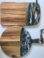 Serveerplank borrelplank tapasplank Zwart Goud Epoxy Art, Ophalen, Nieuw