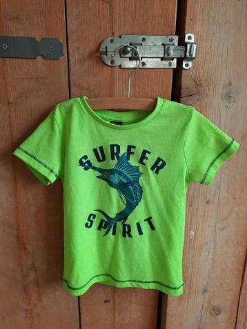 Leuk Neon Groen Zomer T-shirt Zwaardvis Maat 92 beschikbaar voor biedingen