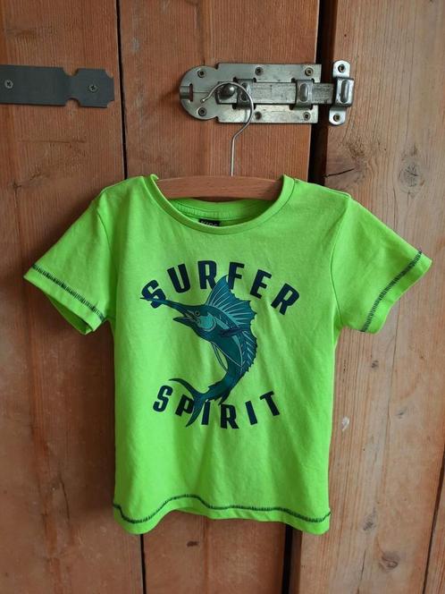 Leuk Neon Groen Zomer T-shirt Zwaardvis Maat 92, Kinderen en Baby's, Kinderkleding | Maat 92, Gebruikt, Jongen, Shirt of Longsleeve