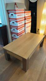 Robuuste eiken salontafel 130x70cm, 100 tot 150 cm, Zo goed als nieuw, Minder dan 50 cm, Rechthoekig