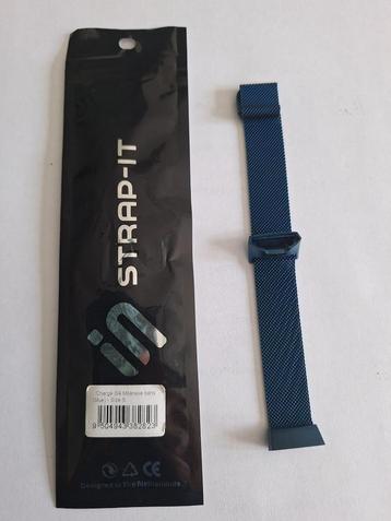 Fitbit charge 4 MILANESE BAND, rvs, blauw, mt. S, NIEUW! beschikbaar voor biedingen