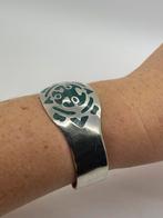 A648 Prachtige zilveren manchet armbamd turkoois, Sieraden, Tassen en Uiterlijk, Armbanden, Ophalen of Verzenden, X, Met edelsteen