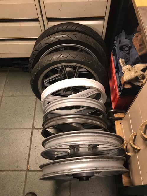 Een partij wielen, grimeca, Suzuki, Peugeot, Fietsen en Brommers, Brommeronderdelen | Oldtimers, Gebruikt, Overige merken, Overige typen