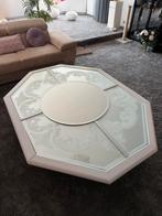 Mooie grote glazen salontafel, Huis en Inrichting, Tafels | Salontafels, Ophalen, Gebruikt, 200 cm of meer, Glas