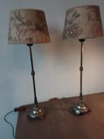 Vintage Tafellampjes met Kap - Blikvangers!, Ophalen of Verzenden